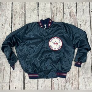 Vintage 80s Oswego Softball Hall of Fame Budweiser Baseball 1980s Jacket